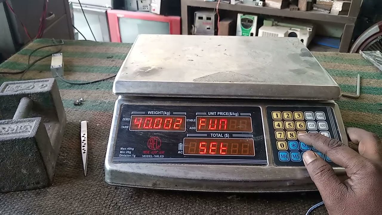 RFL 40 KG weight machine repair And calibration. Resetting