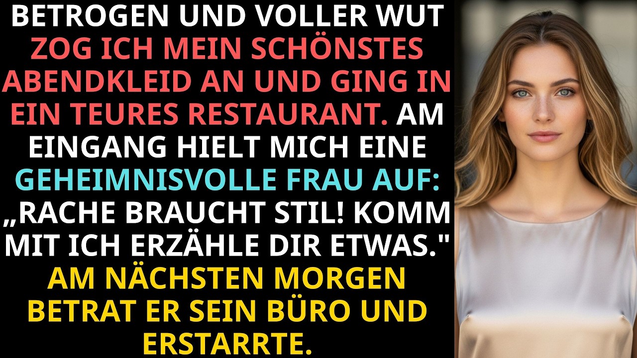 Als mein Mann mich betrog, zog ich mein schönstes Kleid an und ging in ein teures Restaurant, aber.