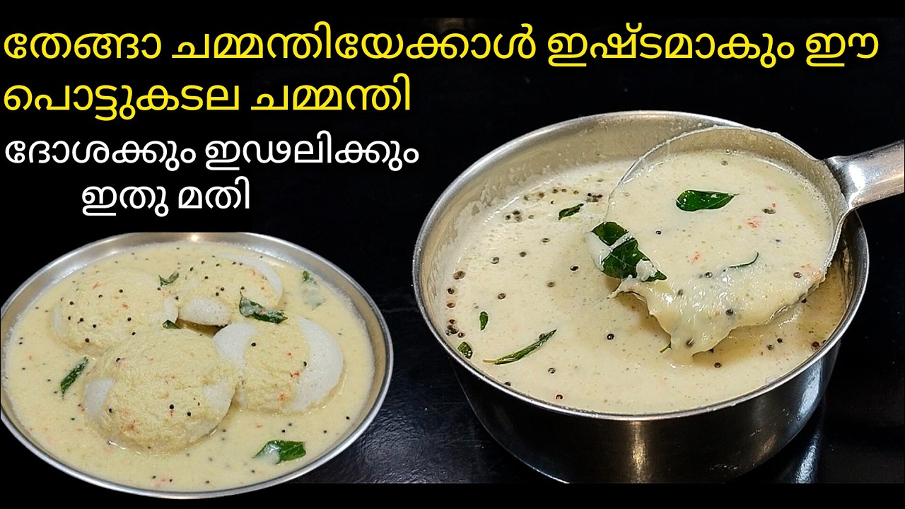 ✅തേങ്ങാ ചമ്മന്തി തോൽക്കും പൊട്ടുകടല ചമ്മന്തി / Pottu kadalai chutney in malayalam / Chutney Recipes