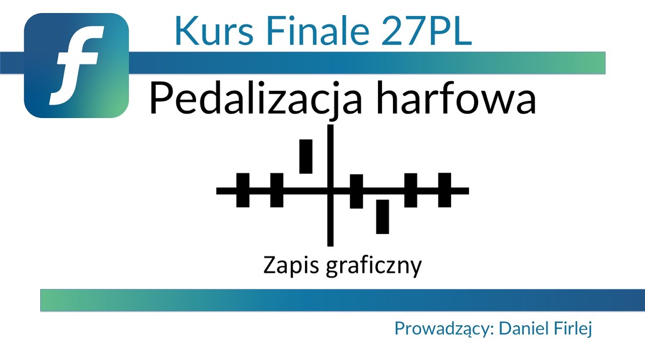 Finale 27 zapis graficzny pedalizacji harfowej