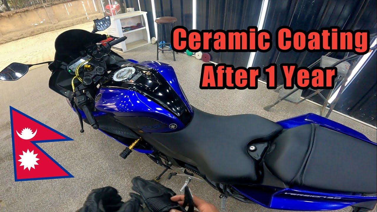 Ceramic Coating After A Year - Shining Like New || Yamaha R15 V3 Coated in Nepal | @imRaZan Vlogs