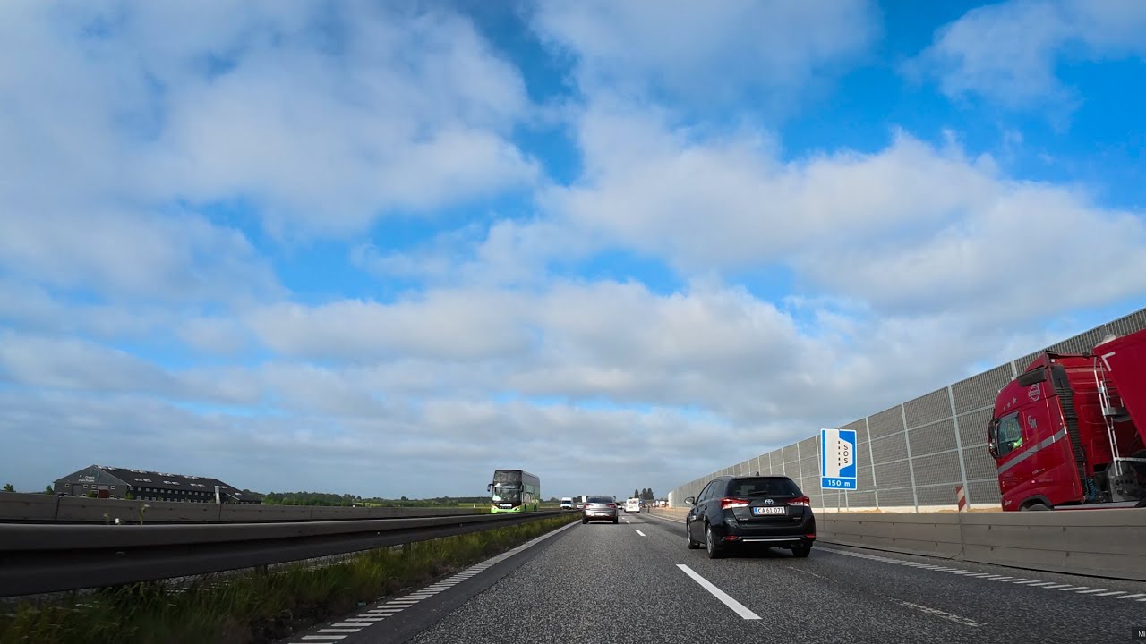 Udvidelse af Østjyske Motorvej: E45: Marts 2025: Sydgående: Skanderborg-Horsens-Vejle