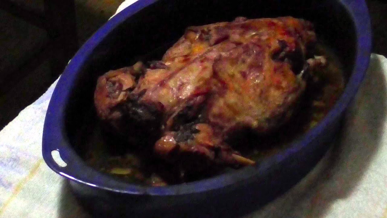 Egész kacsa sütése kacsasütőben
