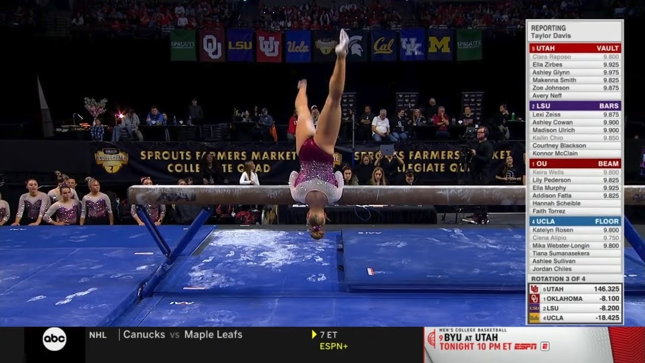 Hannah Scheible Beam Oklahoma @ Sprouts Quad Meet 2026 9.950