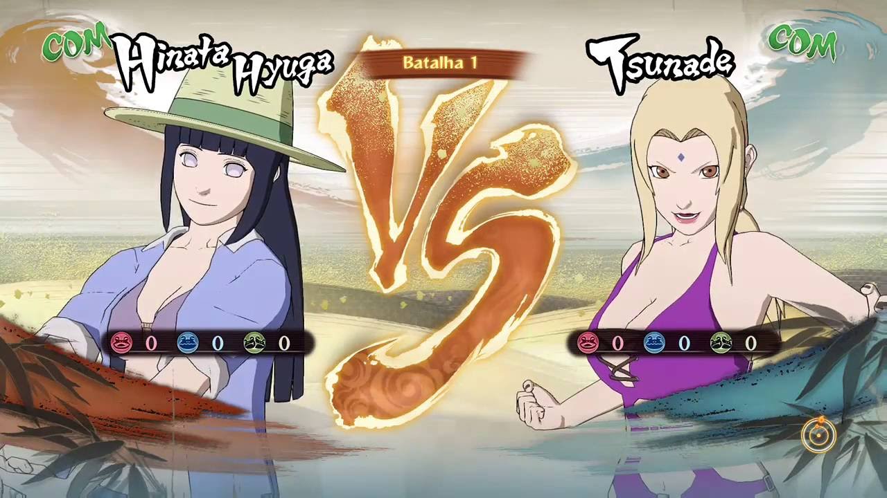 Naruto Storm 4 Dublado PT-BR Hinata vs Tsunade (COM vs COM)