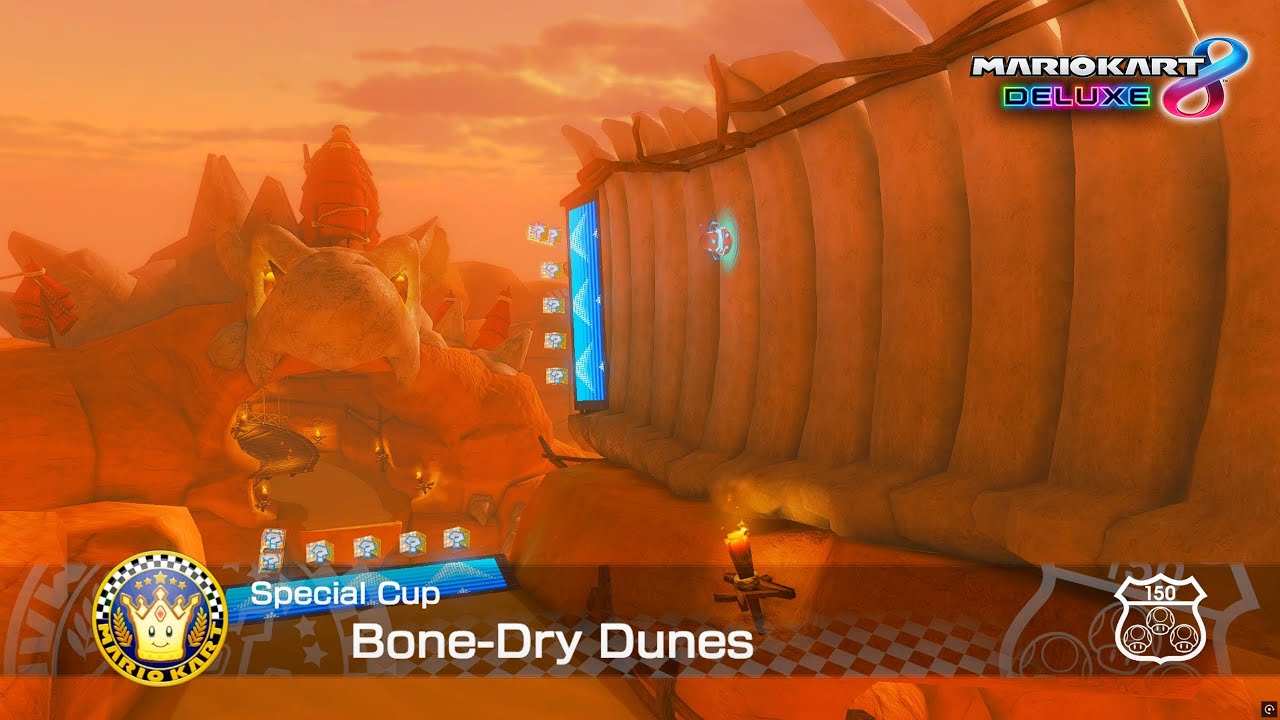 MARIO KART 8 DELUXE - Bone-Dry Dunes Gameplay