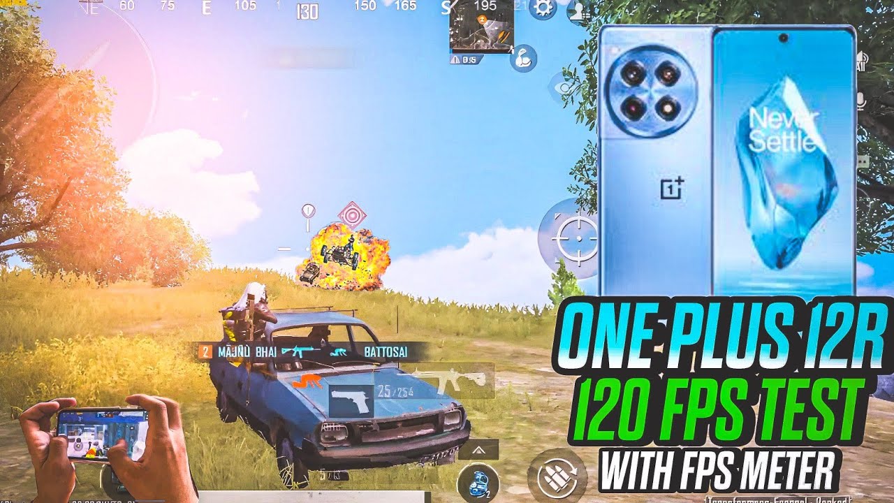 OnePlus 12R 💀BGMI Test With FPS Meter | OnePlus 12R BGMI 120 FPS✅ GAMEPLAY 