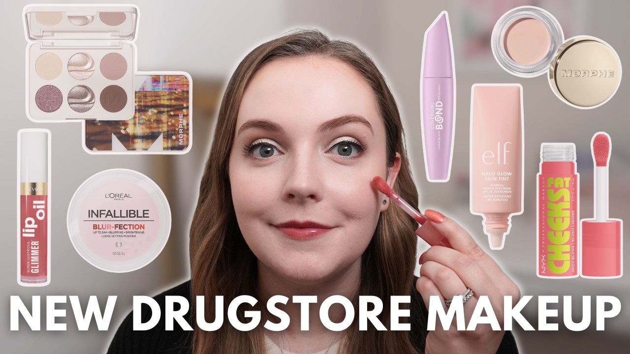 TESTING VIRAL NEW DRUGSTORE MAKEUP! First Impressions & Wear Test