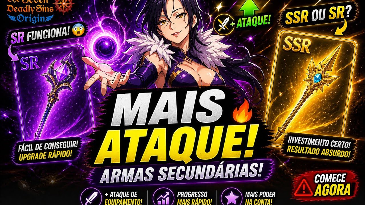 HOW TO GREATLY INCREASE YOUR ATTACK! 🔥 SECRET OF SECONDARY WEAPONS! The Seven Deadly Sins: Origin
