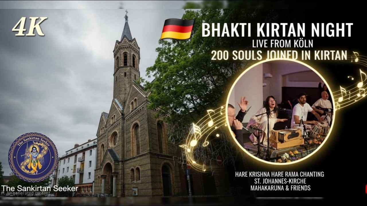 Hare Krishna Hare Rama 200+ Voices Chanting in a Historic Church at Köln Germany 🇩🇪 ft. Mahakaruna