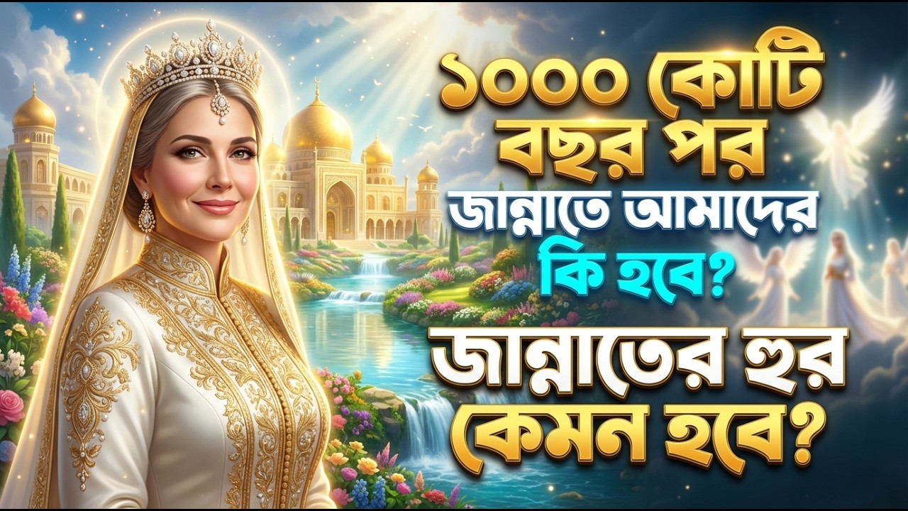 অনন্ত জীবনের রহস্য! জান্নাতে ১০০০ কোটি বছর পর আমাদের জীবন কেমন হবে? | জান্নাতি হুরের বর্ণনা