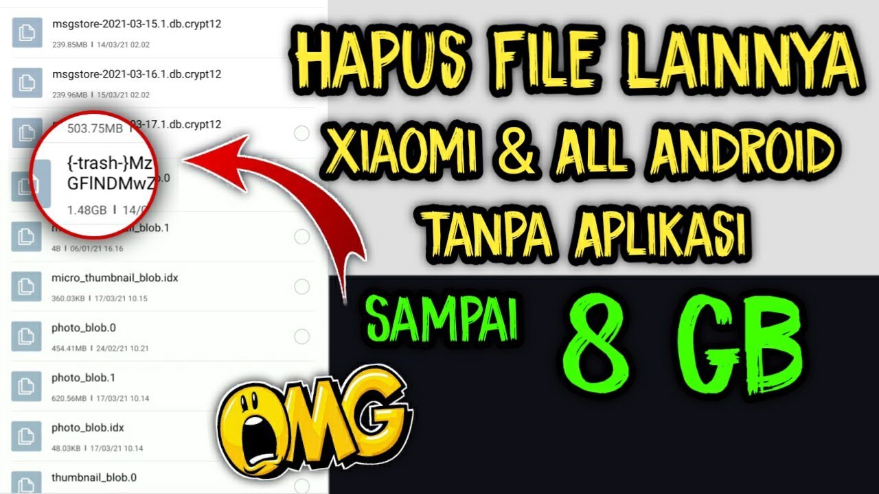 Cara Hapus File Lainnya Di Hape Xiaomi & All Android Tanpa Aplikasi Work 100%