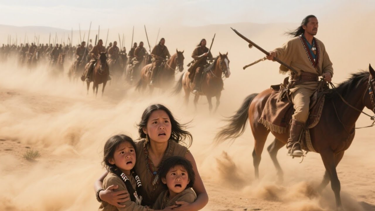 She Discovered Abandoned Navajo Twins Dust Storm — Their Father Returned With 200 Braves  Honor Her