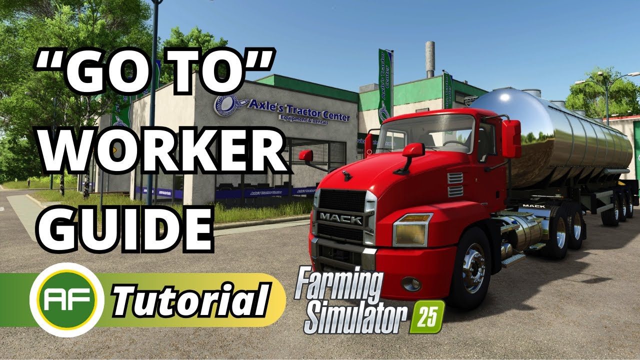 Как использовать функцию ИИ-работника &laquo;GO TO&raquo; в Farming Simulator 25