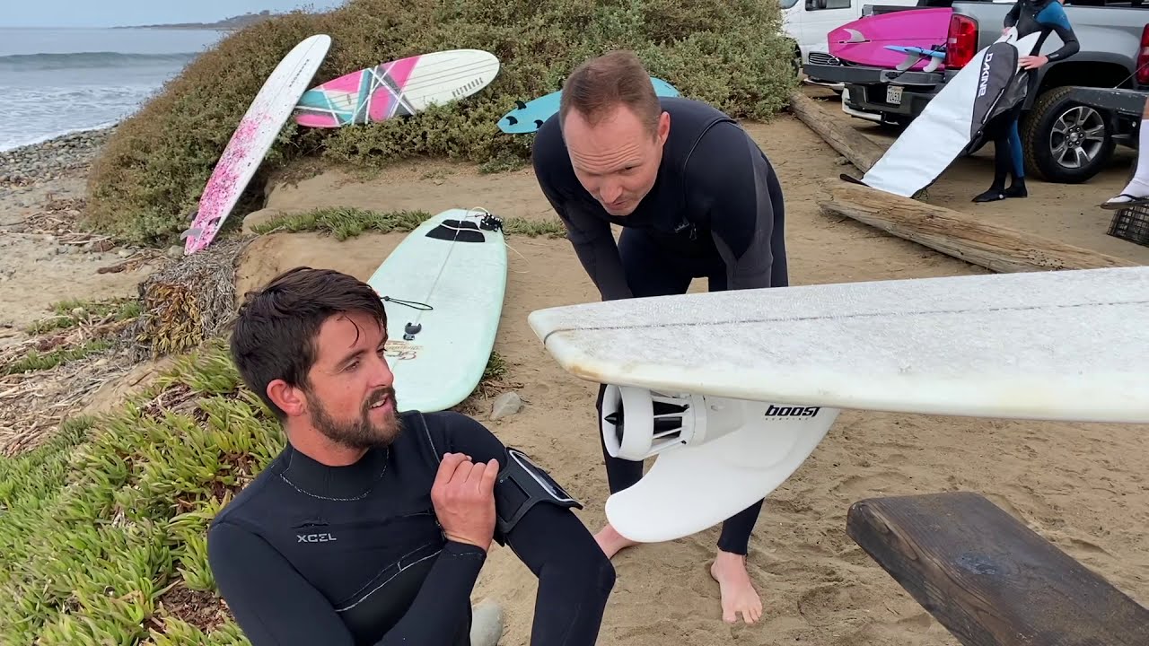Boost Fin with a Pro Surfer
