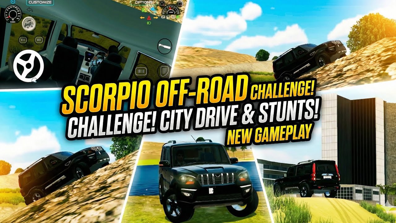 Vlog 88 Aaj SCORPIO S11 ke sath full off-road chalenges krenge.. #scorpio #offroad #games #car  