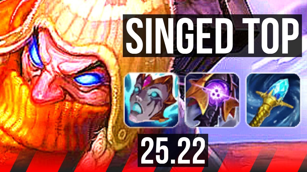 SINGED vs AMBESSA (TOP) | Quadra, Legendary, 10/3/8 | KR Diamond | 25.22