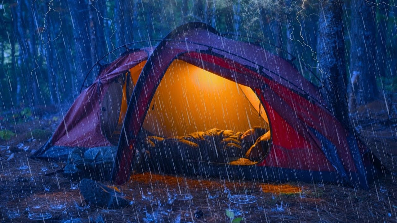 Fell Asleep Instantly in a Tent During Heavy Rain | Real Sleep ASMR