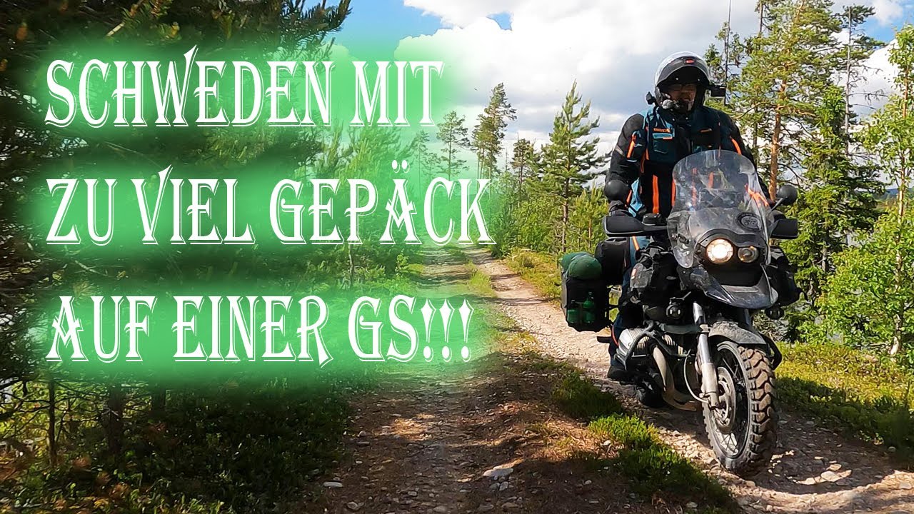 Mit der BMW GS auf den TET Schweden Teil 6, zu viel Gep&auml;ck, Schotter und ganz viel Wald, Sektion 3