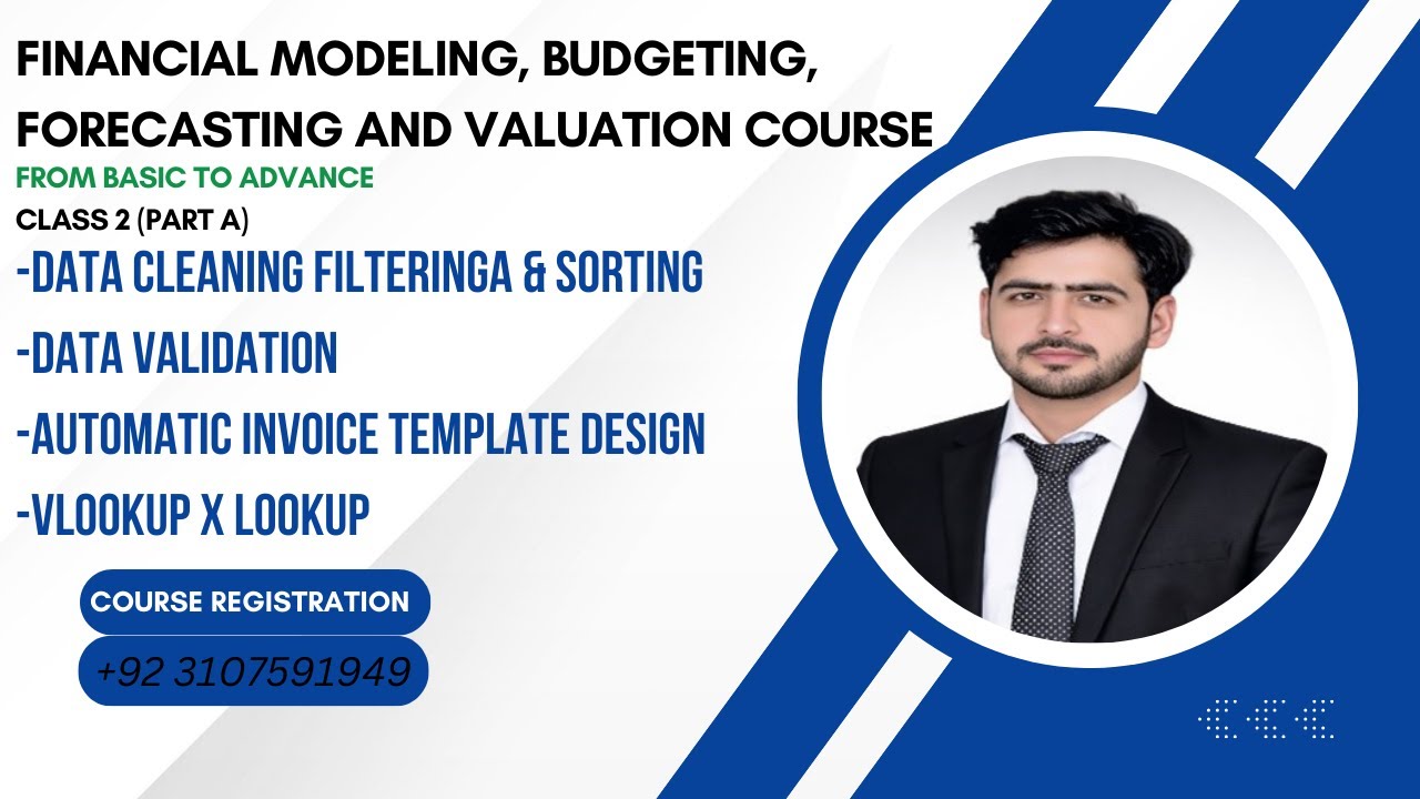 Class 2 | Data Cleaning, Validation & Lookup Functions like X& V(Practical Excel) Part A