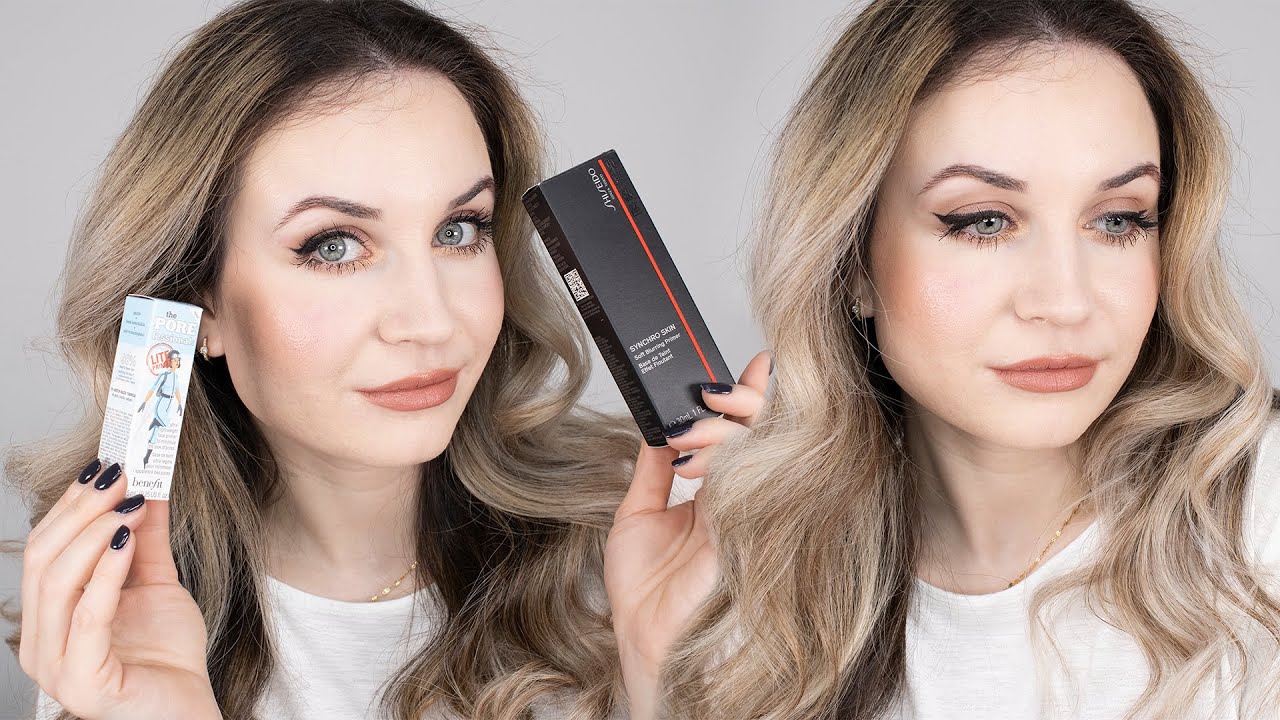 SHISEIDO SYNCHRO SKIN Soft Blurring Primer vs. The POREfessional Lite Primer Benefit on Acne Skin