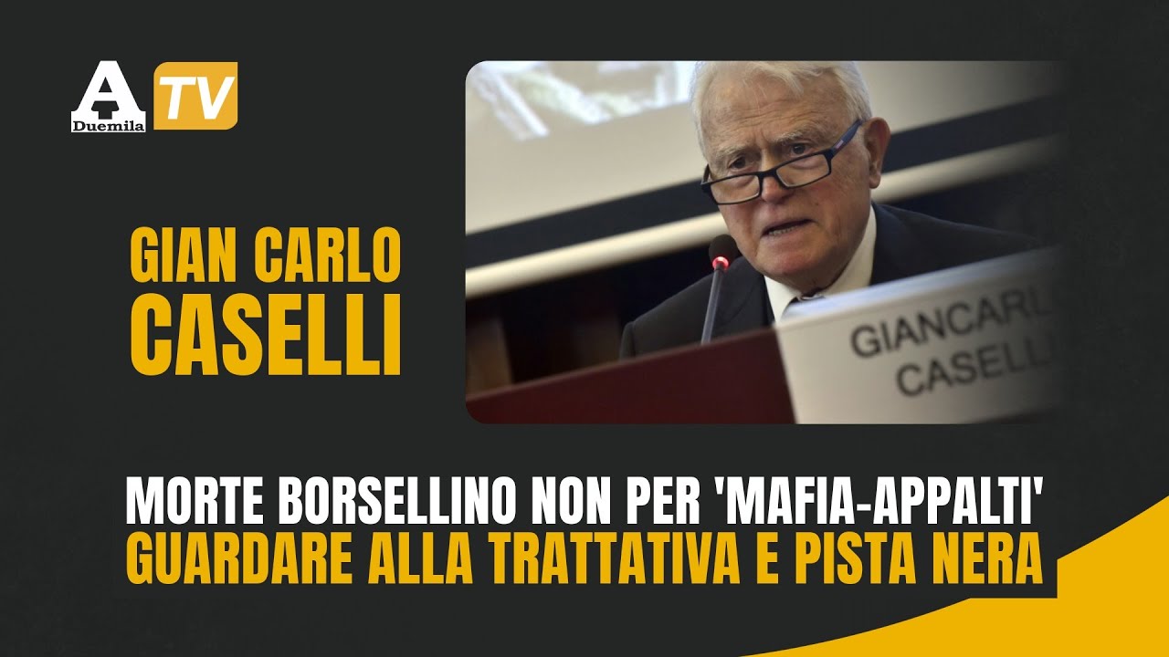 Caselli: morte Borsellino non per 'mafia-appalti'. Guardare alla Trattativa e pista nera