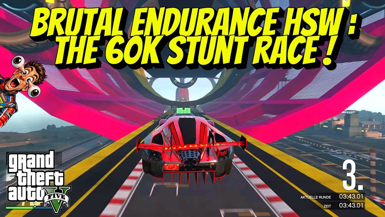BRUTAL ENDURANCE HSW:THE 60K STUNT RACE ! GTA ONLINE ⚠️