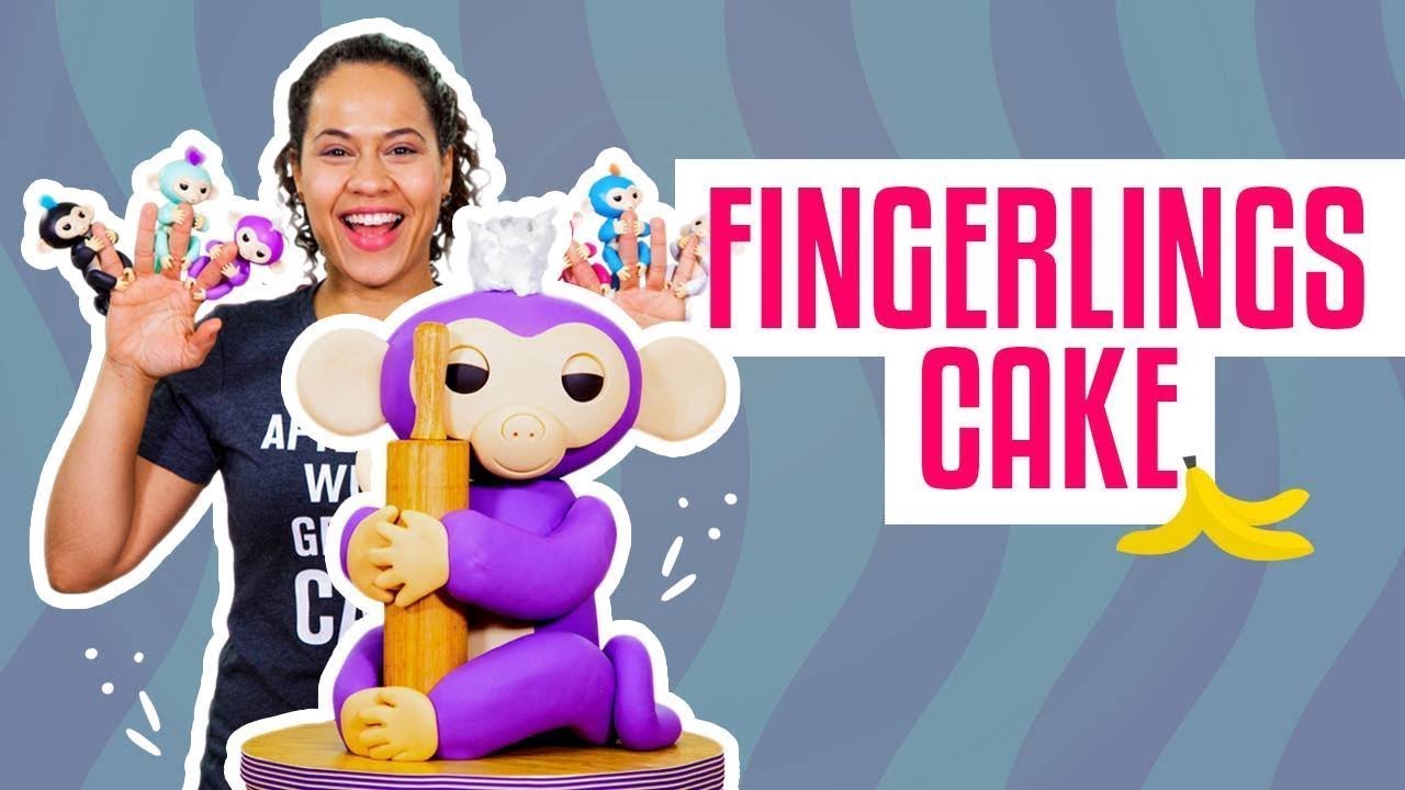 How To Make A MIA FINGERLINGS MONKEY Out Of Vanilla CAKE & Fondant | Yolanda Gampp | How To Cake It