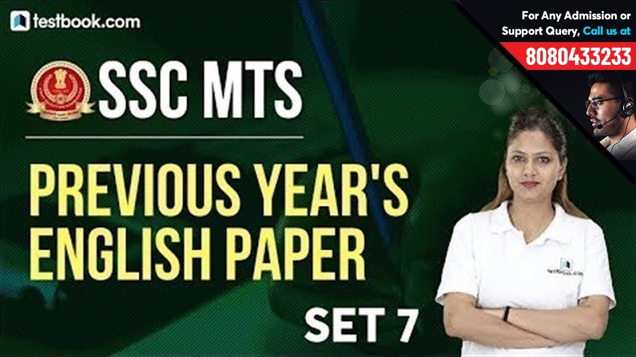English Questions from SSC MTS Previous Year Papers | Set 7 | Crack SSC MTS 2019 | Pratibha Ma'am