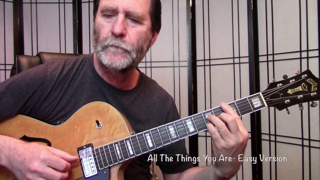 Tim Lerch  - All The Things You Are -  Easy Solo Guitar - Lesson and PDF available