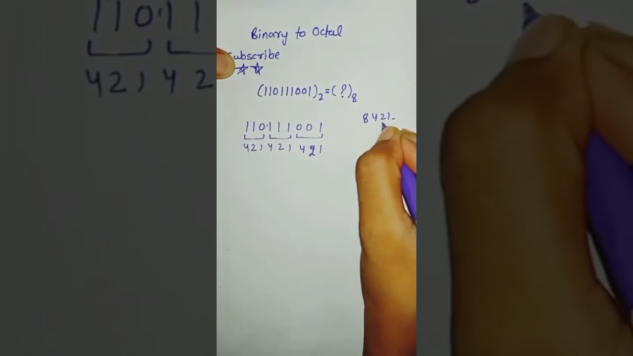 binary to octal conversion (Hindi) #mca #computerscience #electronics#binarynumber #numberconversion
