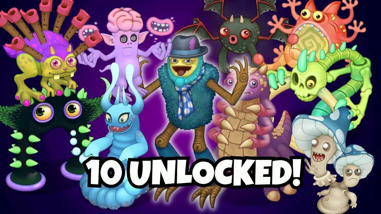 10 MONSTERS UNLOCKED! ✨ Shugavox, Grumpyre & Rares Monsters | My Singing Monsters