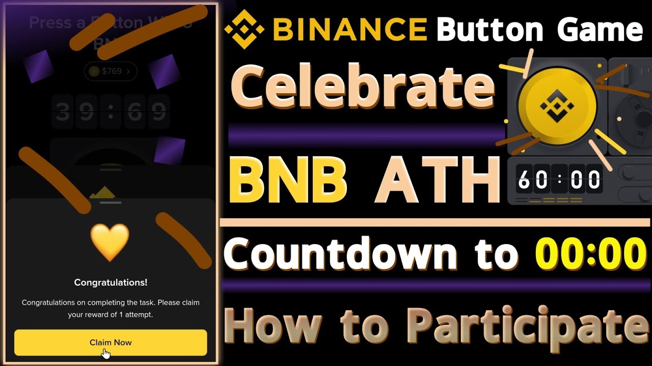 Binance Button Game || How to Play the BNB ATH Button Game on Binance