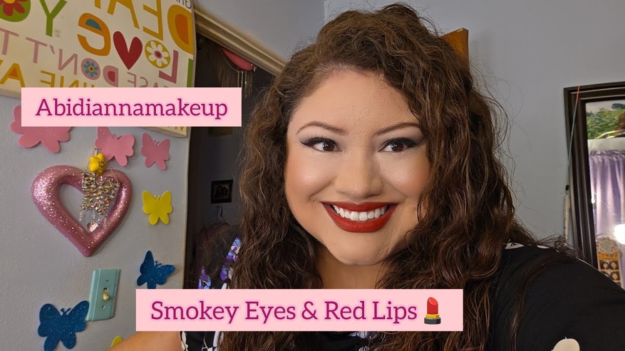 DIVA GLAMOUR | Red Lip & Smokey Eyes by Abidiannamakeup
