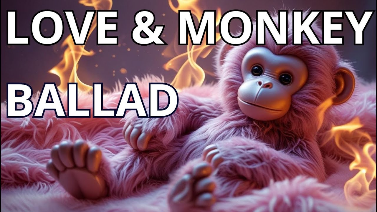 Ballad of Love and the Little Monkey 🐒💞🎨 Mikronek Art invites you! 🐒💘 Love and Plush Series