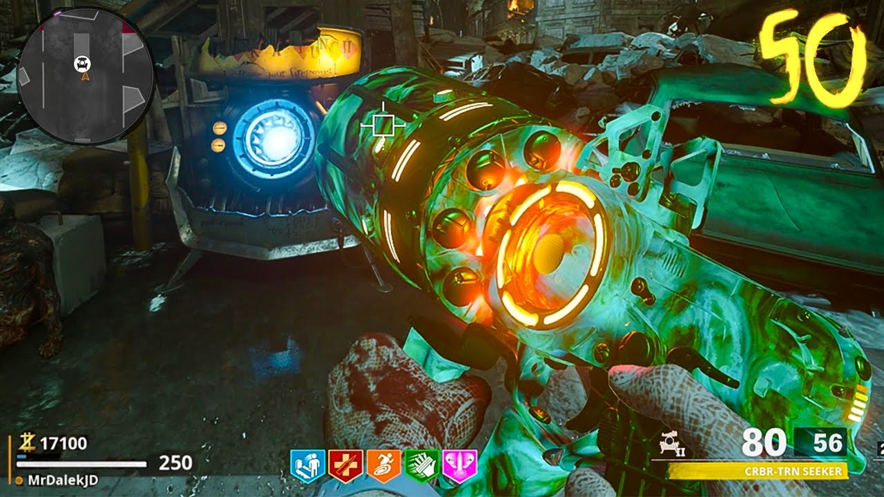 COLD WAR ZOMBIES MAUER DER TOTEN GAMEPLAY - ROUND 50 FULL MAP WALKTHROUGH!