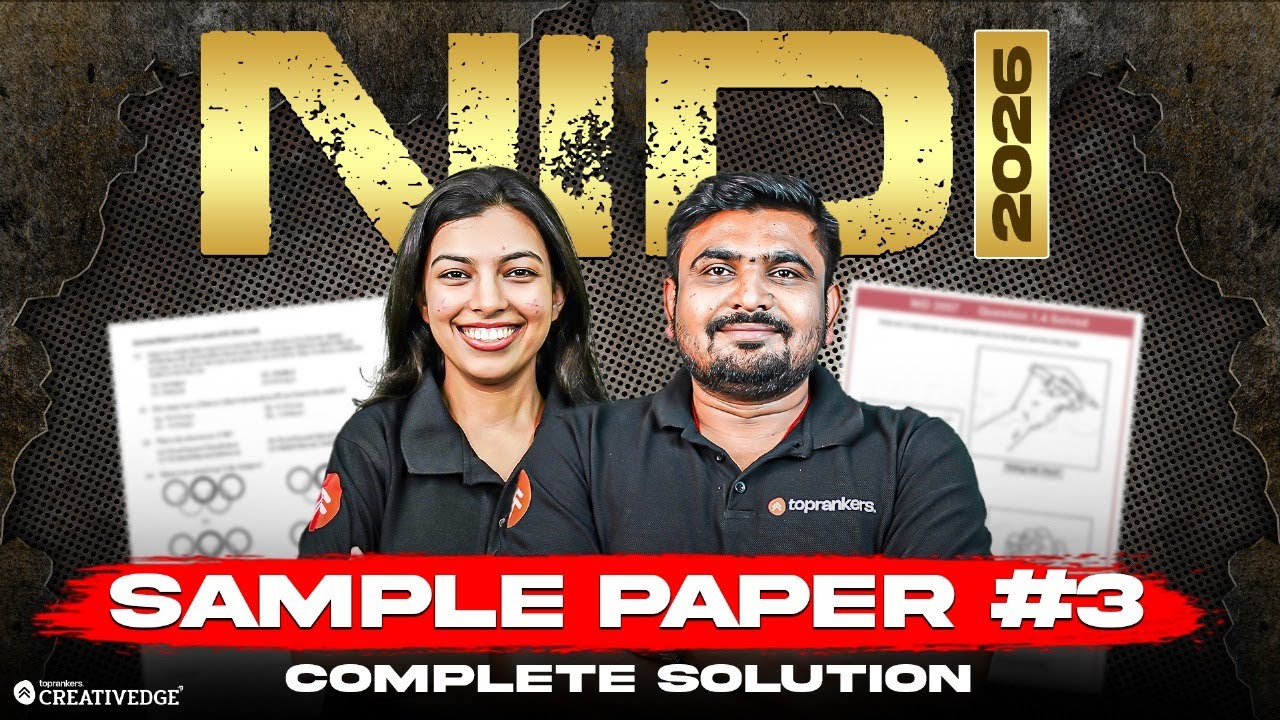 This Sample Paper Shows the REAL NID 2026 Level 😱 | NID 2026 Sample Paper-3 (Complete Solution )