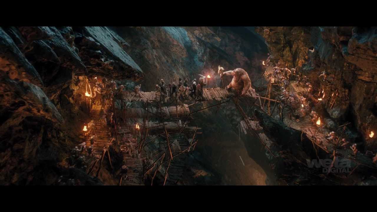 The Hobbit: An Unexpected Journey VFX | Breakdown - Goblin Caverns | Weta Digital