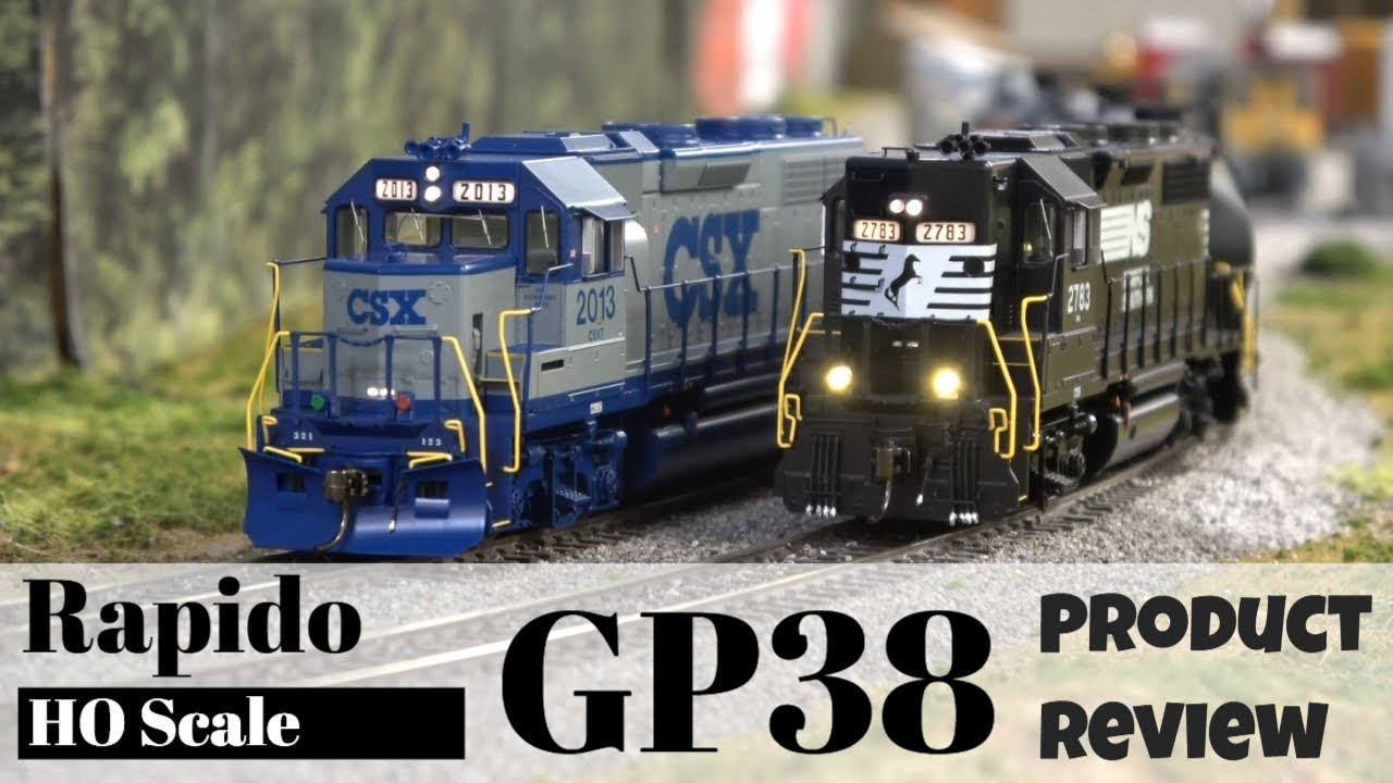 Обзор: Rapido HO EMD GP38 с DCC и ESU LokSound | NS и CSX с множеством функций светодиодной подсв...