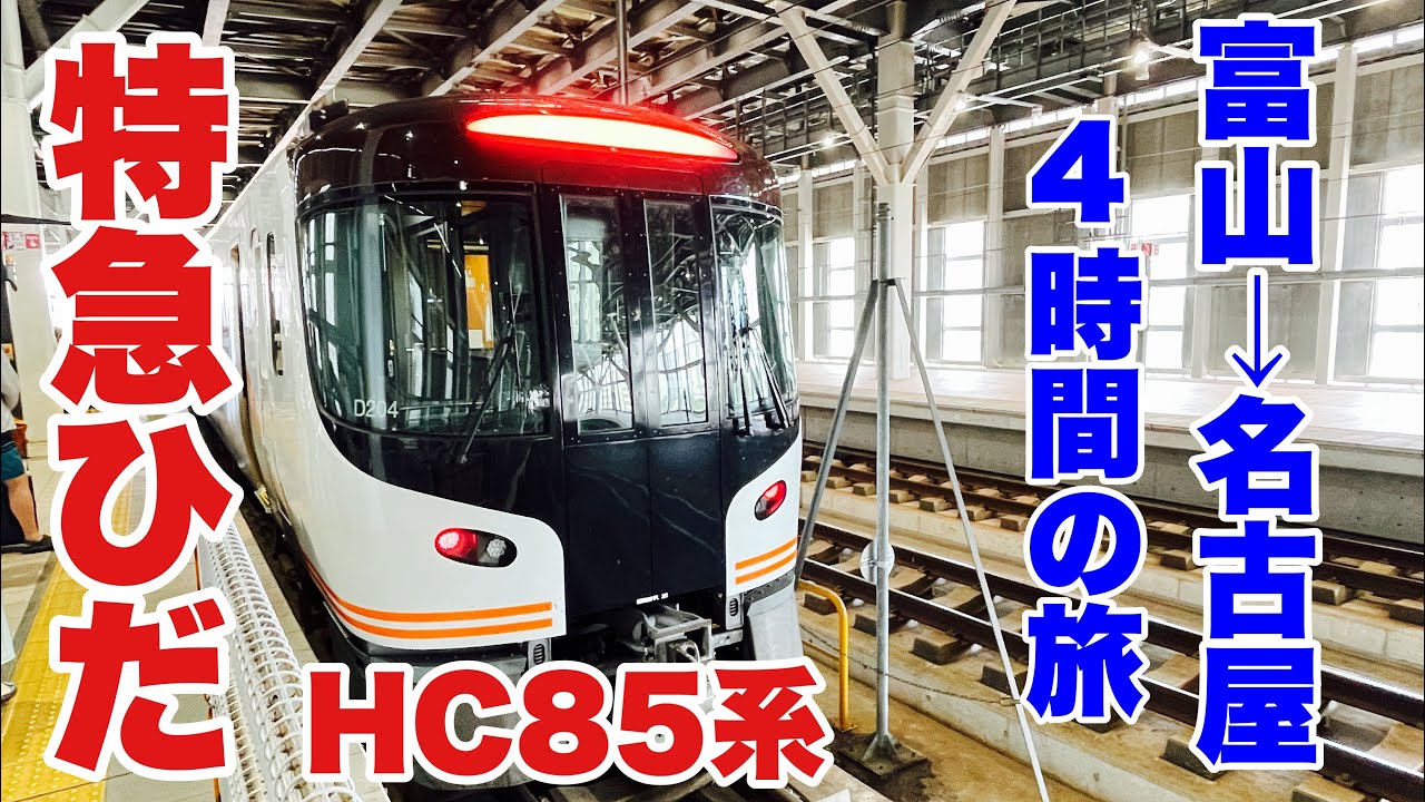 【富山→名古屋】HC85系 特急ひだ 富山から名古屋までフル区間乗車してきた。