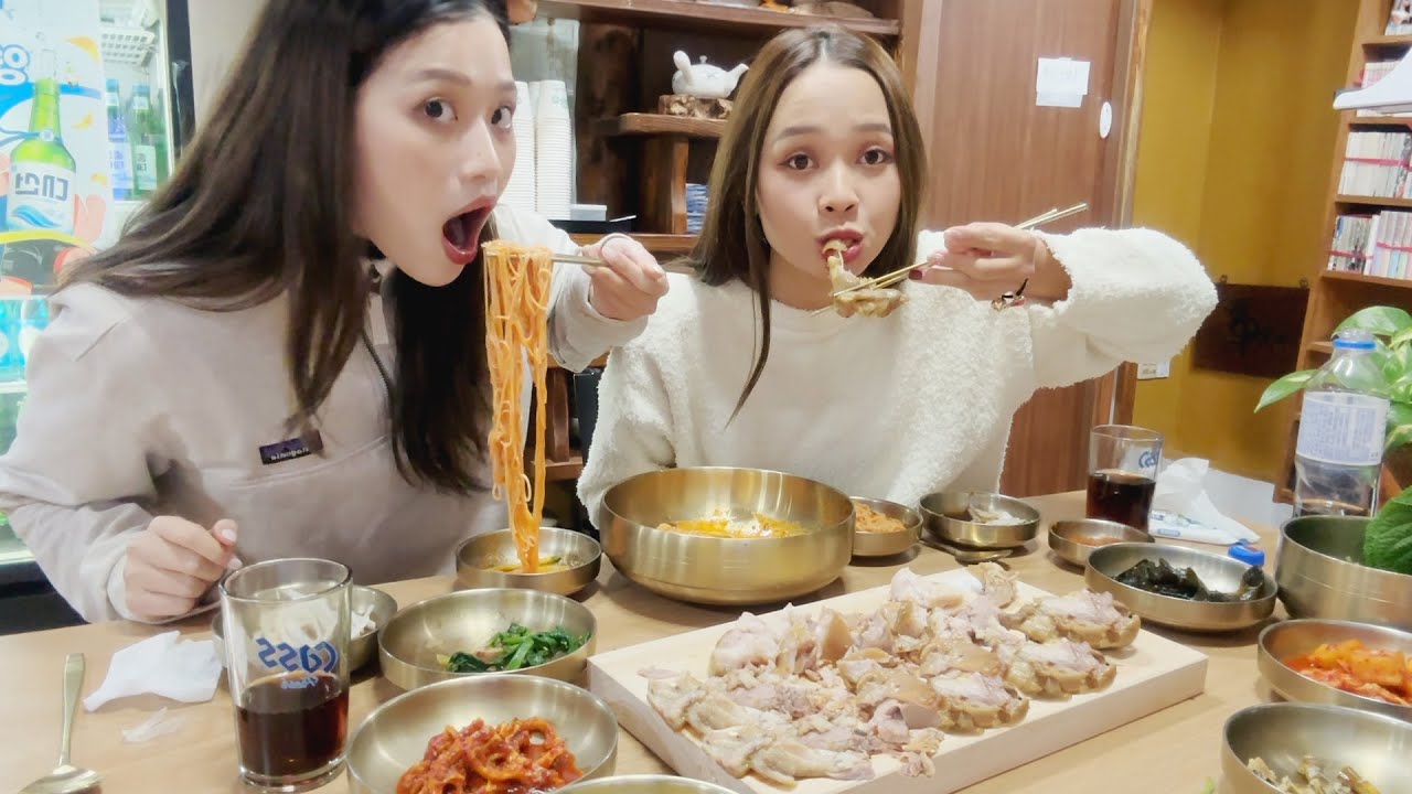 족발에 비빔국수 조합에 젓가락질을 멈추지 않는 베트남 동생들