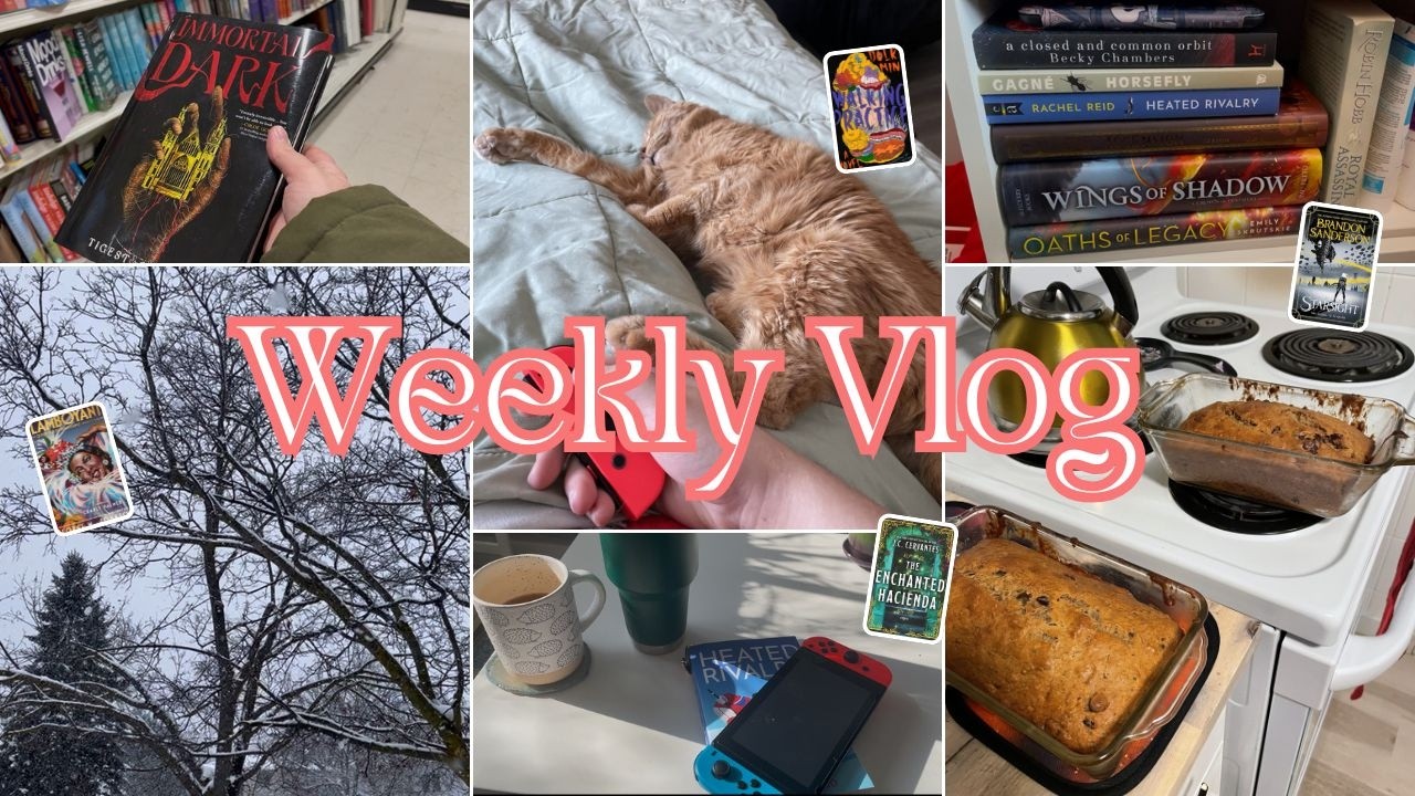 Sci-fi 👽 weird horror 🍲+ still obsessed with Heated Rivalry 🏒|| weekly reading vlog
