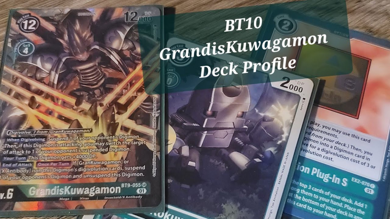 Digimon Deck Profile: GrandisKuwagamon The BT10 One Turn Knockout King
