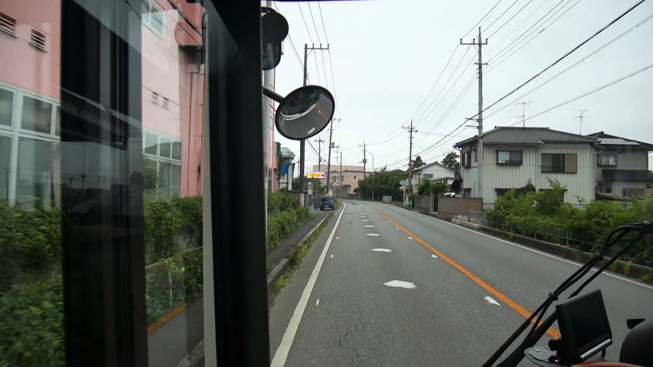【前面展望】野田市駅～松伏～北越谷駅【茨城急行バス_日本縦断中!】
