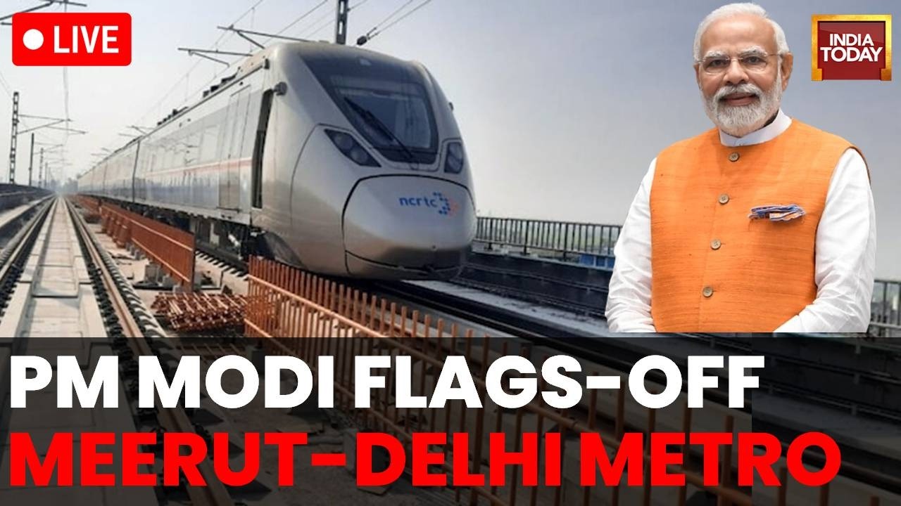 PM Modi LIVE: PM Narendra Modi Flags Off Meerut Metro & Namo Bharat Today | India Today LIVE