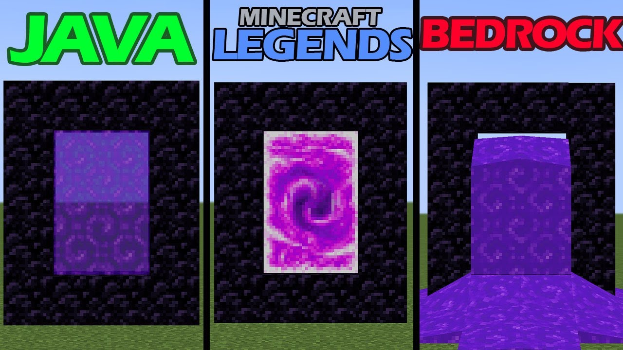 java vs Minecraft Legends vs bedrock