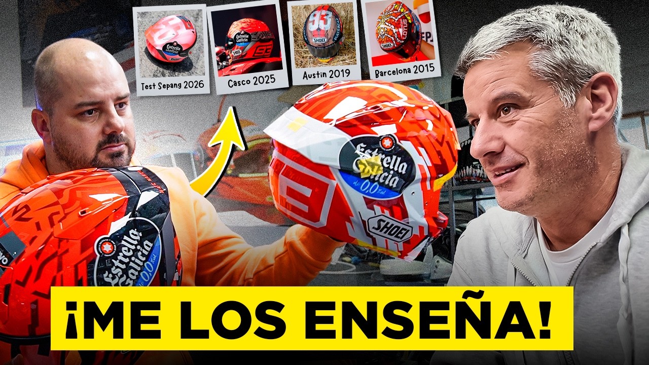 Los cascos de Marc Márquez: Del CAMPEÓN al de 2026