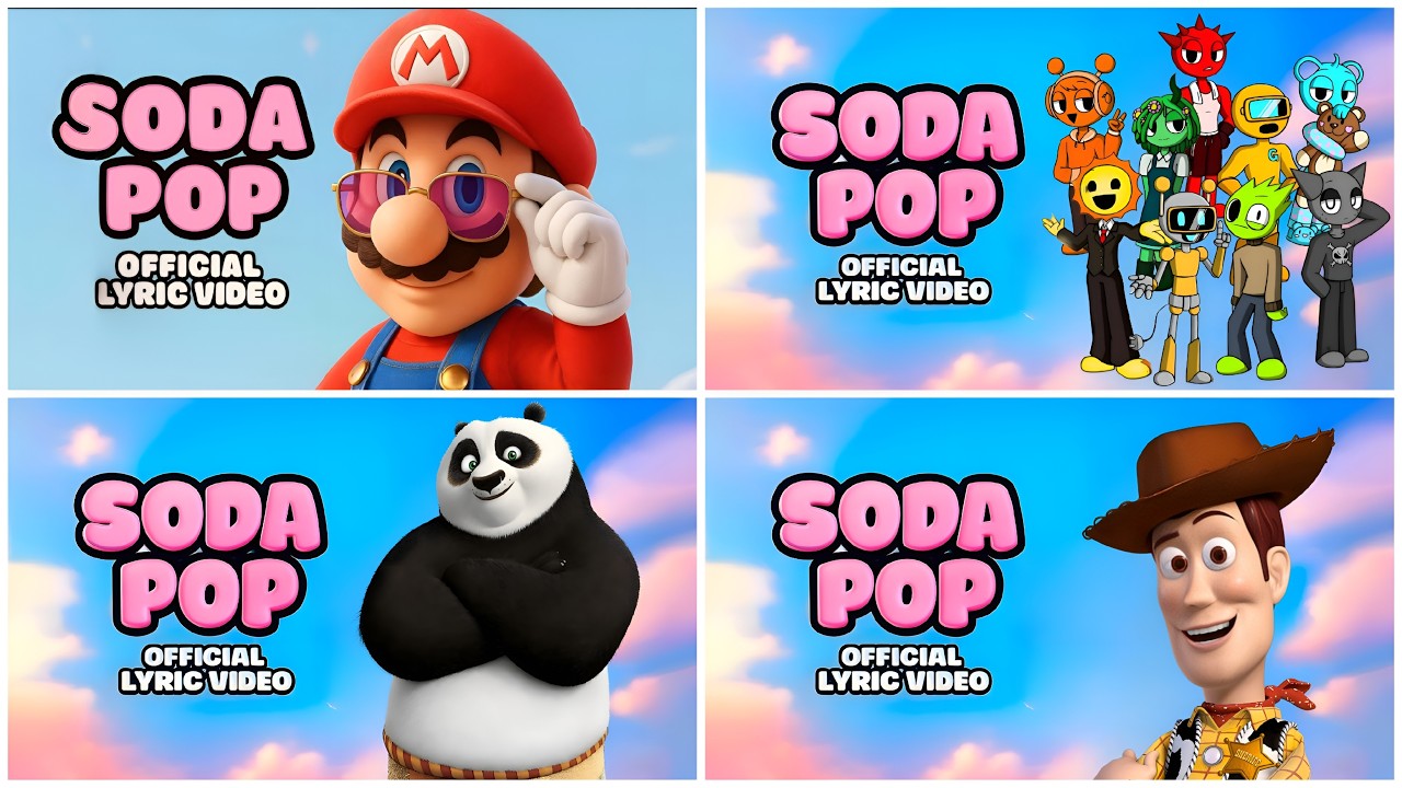 SUPER MARIO 🆚 SPRUNKI 🆚 KUNG FU PANDA 🆚 TOYS STORY x SODA POP 🎶 Who Is Best! COLOR BATTLE #157
