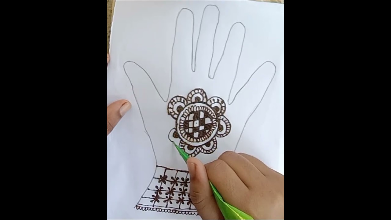 Easy Mehendi with patterns