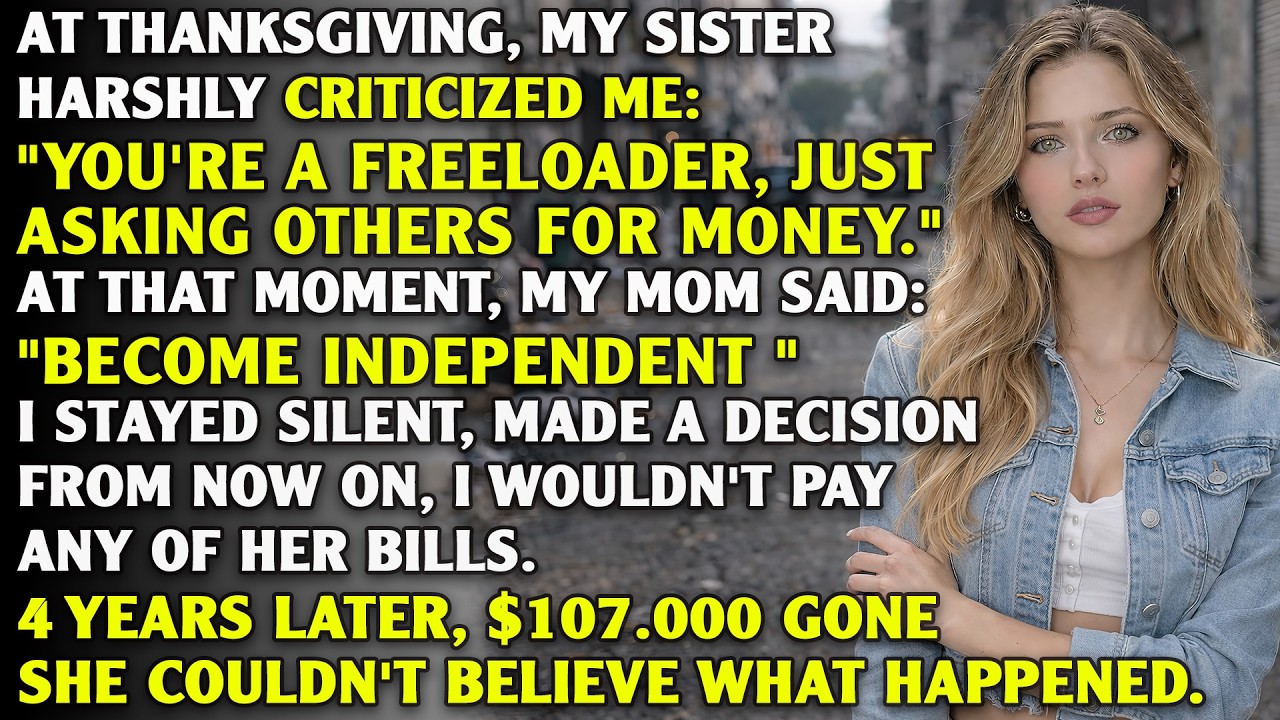 My Sister Blamed Me for Asking to Borrow Money at Thanksgiving, So I Stopped